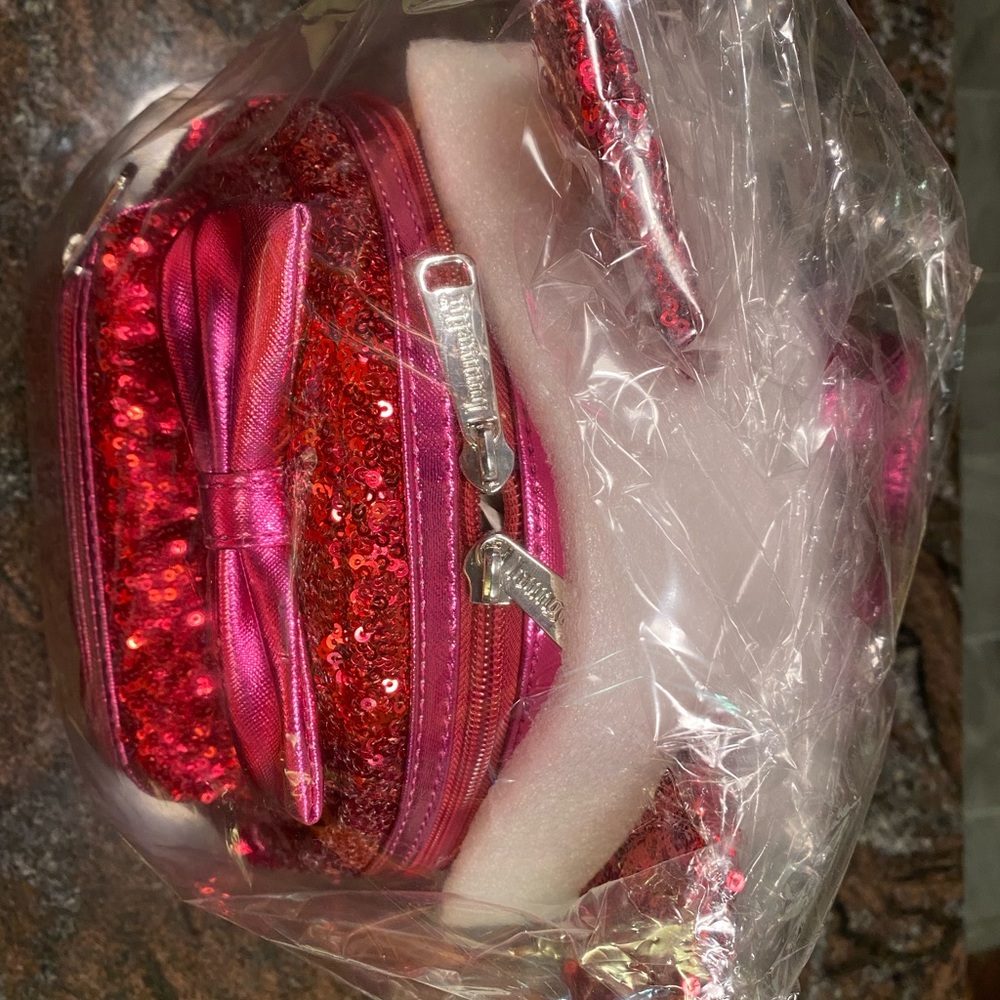 NWT 707 Street Exclusive Loungefly Magenta Mini Backpack - Picture 5 of 5